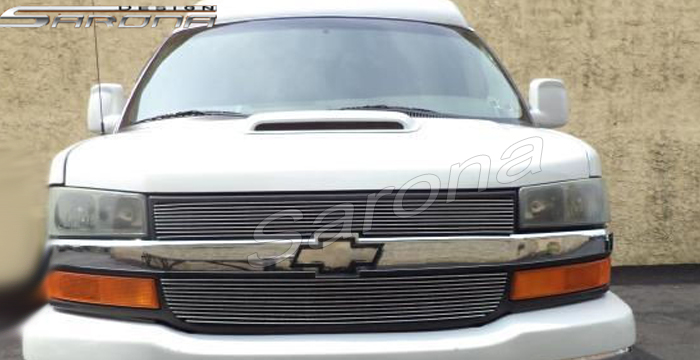 Custom GMC Savana Van  All Styles Hood Scoop (1996 - 2024) - $120.00 (Part #GM-005-HS)